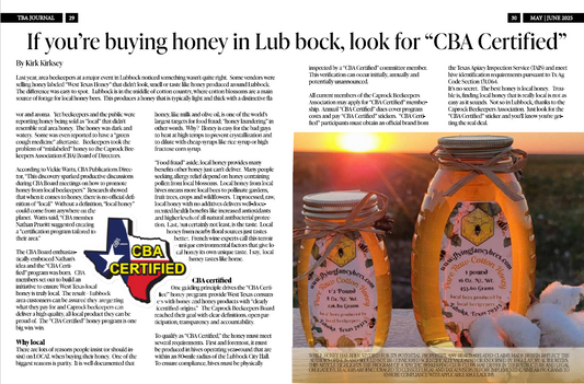 CBA Certified Honey