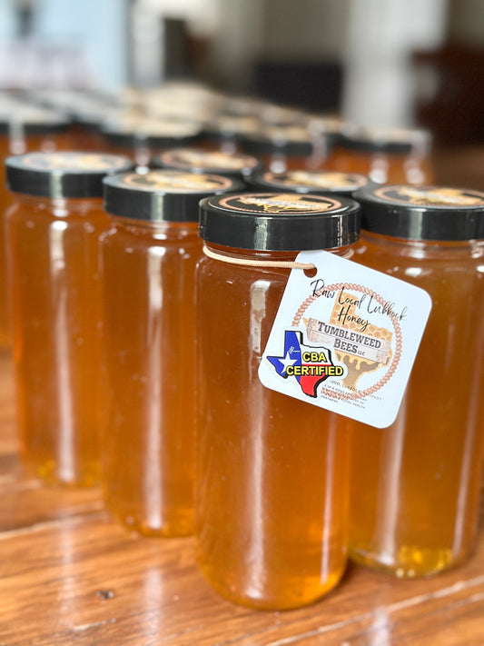 Raw Local Lubbock Cotton Honey (1 lb.) (Light Color Honey)